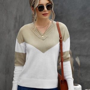 V-Neck Causal Sweater
